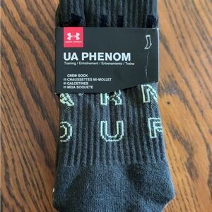 Under Armour UA Phenom Crew Socks - Dark Gray